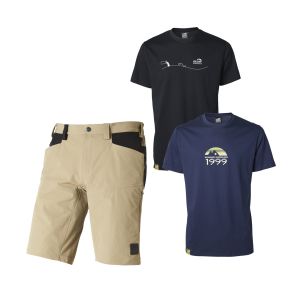 2 x Organic Tee + Roxxo Shorts Green