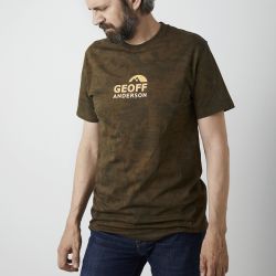 Organic Tee Orange Chest Leaf