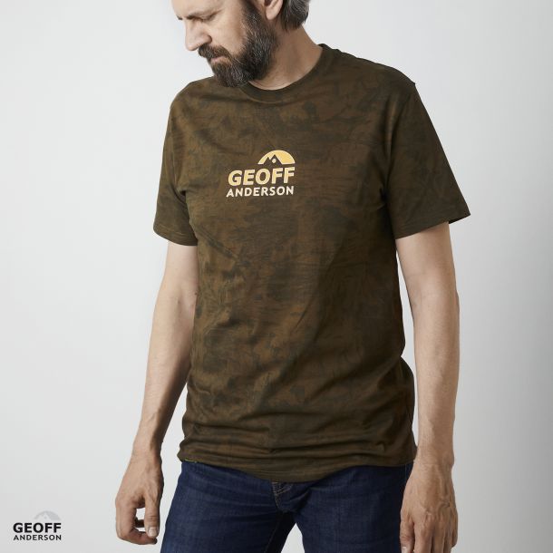 Organic Tee Orange Chest Leaf