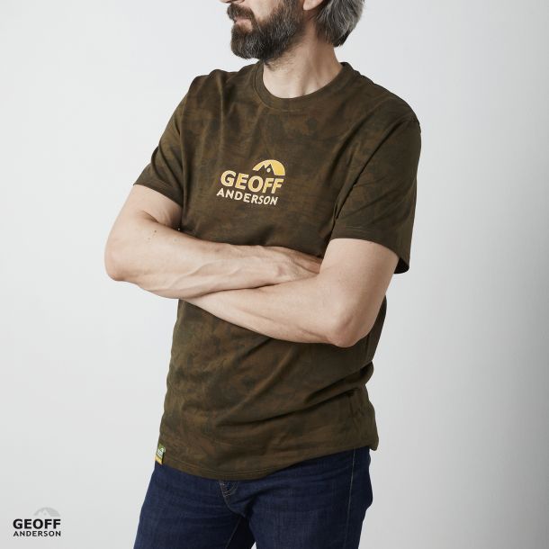 Organic Tee Orange Chest Leaf