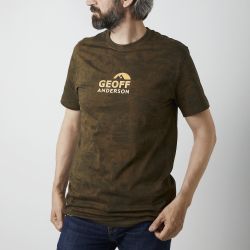 Organic Tee Orange Chest Leaf