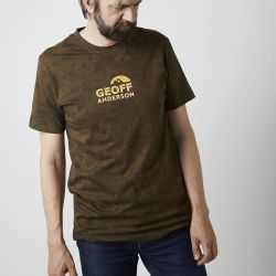 Organic Tee Orange Chest Leaf