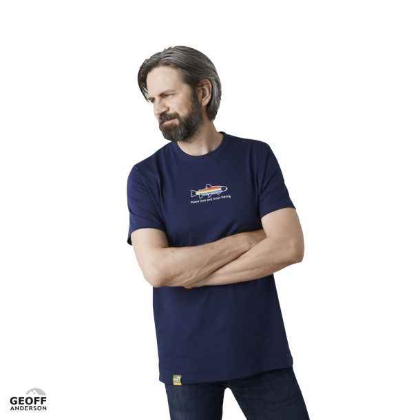 Organic Tee Peace Trout Navi