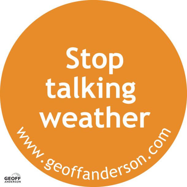 Sticker stop talking orange