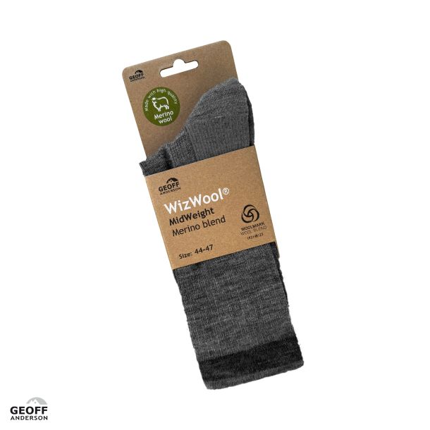 WizWool MidWeight Sock Schwarz