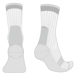 WizWool MidWeight Sock Gris