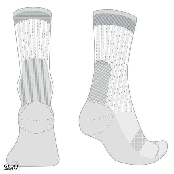 WizWool MidWeight Sock Gris